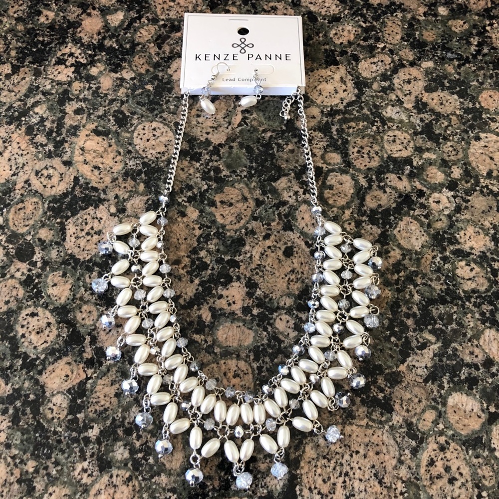 Necklace and earring set by Kenzie Panne